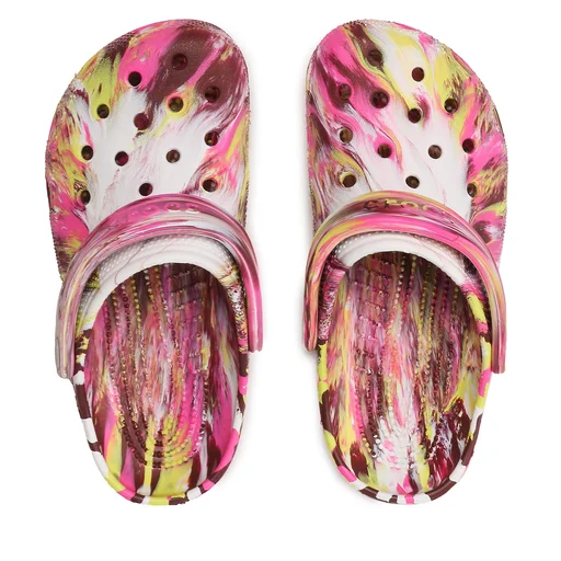 Крокси Crocs Marbled 206867 elektric/pink  Фото 2